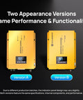 Rock Solid 3000 Watt Pure Sine Wave Inverter Charger delivers 100 Amp battery charging; two appearance versions side by side.