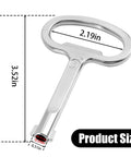 6mm Hole Enclosure Key For Switchgear Cabinets Control Cabinets Network Cabinets GGD Cabinets AE Boxes, zinc alloy, chrome finish