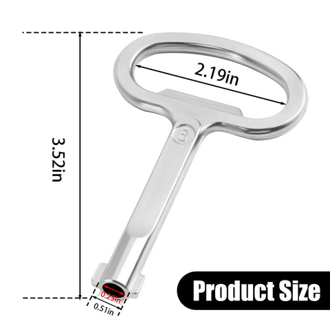6mm Hole Enclosure Key For Switchgear Cabinets Control Cabinets Network Cabinets GGD Cabinets AE Boxes, zinc alloy, chrome finish