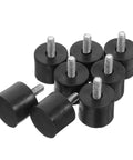 8 Pcs Adjustable M6 Furniture Leveling Feet With Rubber Pads No Wobble Floor Saver For Tables Cabinets Beds And Other Furniture Easy Install Height Adjustment. Black rubber threaded leveling feet with M6 bolts