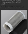 304 stainless steel cylindrical filter screen for 40 micron filtration, reusable brass sediment filter 40 micron water filter for washing machines garden rvs and heaters delivers high flow filtration traps sand rust debris and fibers to prevent clothing yellowing and scale build up.