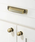 Brushed antique brass kitchen cabinet handle from 10 Pack 6.3 Inch Center To Center Brushed Antique Brass Kitchen Cabinet Handles