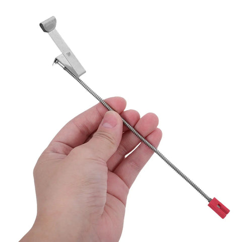 2 Pcs Binding Tool Replacement Pusher Pins And Springs Kit, Durable Metal Parts For Branch And Veg Tying Machines, Easy Maintenance, Fits A Wide Range Of Tying Tools, Includes Tape Tool Staples And Pusher Pins, metal spring pusher pin held in hand