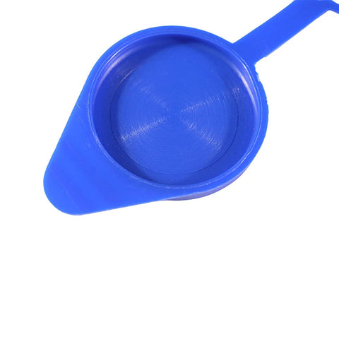 Ford Focus Windshield Washer Fluid Reservoir Cap Replacement 2012-2018 Direct Fit CP9Z17A605A side view blue cap