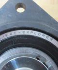 Close-up of PLE 80 90 Gearbox Eight To One Reduction One And A Half Inch Shaft Length FNR PN 2008176 1 001 with engraved details