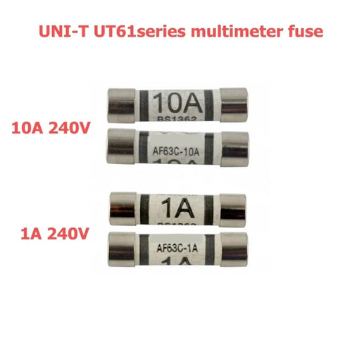 Ceramic Fuse Set For Digital Multimeter UT61 Series 10A 250V And 1A 250V Fuses 4 Pack Replacement Kit For UT61A UT61B