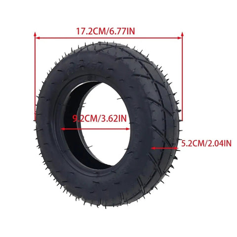 All Terrain Pneumatic Tire Inner Tube For Electric Skateboard And Kick Scooter 175x50 Heavy Duty Rubber Deep Tread