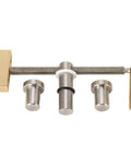 Beefy Woodworking Bench Dog Clamp For Pro Grade Workholding, metal clip with copper handle, CNC precision tool