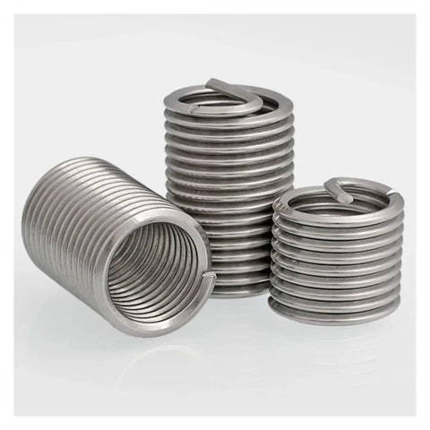 Fine Thread Repair Insert Kit For M6 To M16 In 304 Stainless Steel Helicoil Bushing, showing spiral helicoil design.
