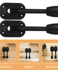 Two Pack Folding Metal Table Legs For Dining Tables And Desks, Beefy Heavy Duty Iron Construction, top view on wood background.