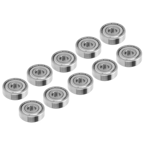 Top Rated Stainless Steel Ball Bearing Set For Skateboards And Longboards Plus Roller Skates Super Smooth S627Z Bearings High Speed Low Noise 7x22x7mm Size Drag Reduction Kit For Pros That Slays Every Session Game, 10 sealed bearings