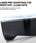 Close-up of 30 Inch Riding Mower Blade Replacement For Troy-Bilt TB30 TB30R Craftsman R1000 showing pre-sharpened edge