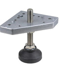 Beefy Adjustable Lathe Leg Set With 40mm Diameter Leveling Feet Swivel Base Articulating Legs and Threaded Options M5-M12 close-up view