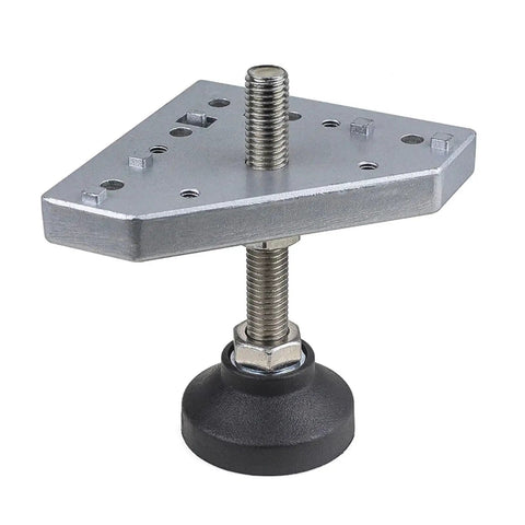 Built Like A Tank Adjustable Leveling Feet 40Mm Swivel Base Articulating Machine Legs showing M6 threaded steel base with rubber grip cup.