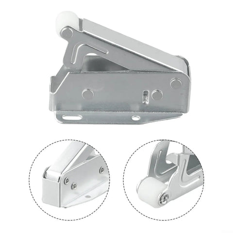 Push To Open Door Latch With Touch Catch Cabinet Hardware for Cupboard Closet Attic and Pantry Doors, steel spring mechanism