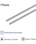 Two Piece 0.25mm Pin Gages With Go No Go Plug Gage, 0.0098 Inch Diameter, 50mm Length, Tolerance ±0.001mm, Bearing Steel GCR15, Hardness Up To 58 HRC, Precision Machining Gauge Set For Tight Fits, two 0.25mm steel pins