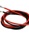Hella Flexible 14 AWG Silicone Wire Red Black 10 Feet Stranded Tinned Copper Wiring Harness For Automotive Electrical Grounding And Low Resistance Power Builds, showing cables coiled with bare ends.