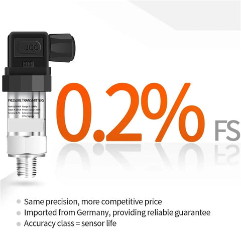 NPT1/4 Thread Pressure Transmitter Sensor For Hydraulic Systems, Pro Grade 0-100 PSI Range, 4-20mA And 0-10V Output