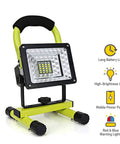 30W LED Work Light With Stand, 90 Degree Tilt And 360 Degree Rotation Magnetic Base, Weatherproof Rechargeable Work Lamp