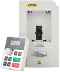 3KW 220V Variable Frequency Drive VFD for 1 or 3 phase input and 3 phase output, shown with control panel and open casing
