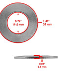 Deck Wheel Caster Belleville Washer Hardware Replacement Kit For Toro And Exmark Lawn Equipment Fits Replacement 1 633508 E633508 Models Easy Install Tough As Nails Heavy Duty Pro Grade Part, 38 mm washer