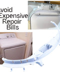 Dryer Drum Bearing Kit For Most Home Dryers, Quiet Replacement That Ends Squeaking And Grinding, Stops Black Marks From Worn Bearings And Slides, Easy DIY Install, Restores Quiet, Smooth, Efficient Drying Performance, white plastic dryer drum slide