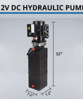 Beefy 16 Quart Hydraulic Power Unit 220V 2.2kW 3450 RPM Single Acting Pump For Car Lifts And Dump Trailers 3200 PSI Max Durable