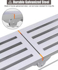 Heavy Duty Home Scaffolding Platform with foldable work bench showing galvanized steel and rust-resistant hinge detail