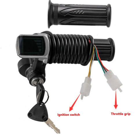 Throttle Grip With Lock Replacement Controller For Electric Scooter 24V 350W Brushed Motor With Power Display Low Failure Rate For Smooth Acceleration And Easy Install On MX350 Electric Scooter Upgrade