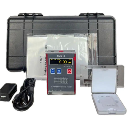 Pro Grade Surface Roughness Tester With Data Storage For Ra Rz Rq Rt Profilometer OLED Color Display High Speed DSP Processing Durable Aluminum Shell Multi Parameter Measurement Gauge