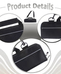 Foldable Knife Roll Storage Bag For Chefs And Home Cooks, Knife Holder And Cutlery Carrier, black Oxford Cloth Blade Wrap
