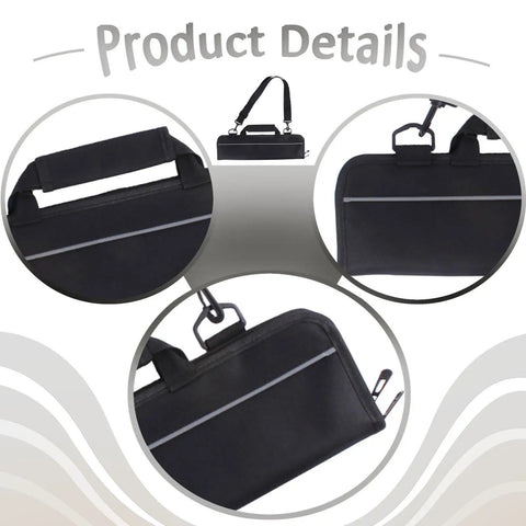 Foldable Knife Roll Storage Bag For Chefs And Home Cooks, Knife Holder And Cutlery Carrier, black Oxford Cloth Blade Wrap