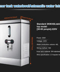 40L Commercial Water Boiler With Instant Boiling Water Dispenser Pure Copper Heating Tube Autofill Tea And Coffee Maker