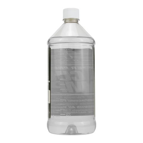 Heavy Duty Synthetic Vacuum Pump Oil Built For Hvac Crews Demanding Zero Mist in a clear bottle, 1 quart size, ideal for compressor protection.