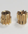Heavy Duty Servo Gear Tooth Component For High Precision Power Transmission, Built To Last, Professional Grade, pictured brass gear