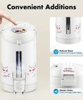 Heavy Duty Three Liter Hot Water Dispenser with auto pour feature and robust base for crew hangouts and desk area.