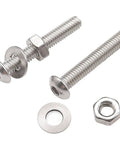 M3 M4 Screw Set With Nuts Washers And Wrenches 304 Stainless Steel Button Head Hex Socket Cap Screws M3 And M4 Sizes 4mm To 25mm 405 Piece DIY Ready Kit For Projects Robotics And Machinery