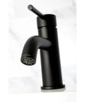 Concord Matte Black Bathroom Faucet With Solid Brass Construction, One Handle Operation, Ceramic Disc Cartridge For Sleek Leak Free