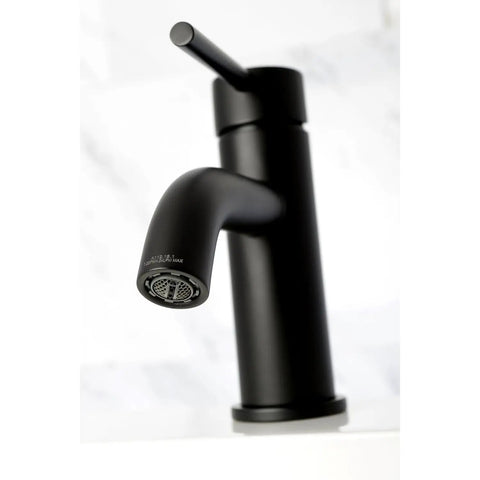 Concord Matte Black Bathroom Faucet With Solid Brass Construction, One Handle Operation, Ceramic Disc Cartridge For Sleek Leak Free