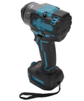 RiToEasysports Cordless Impact Wrench With 405 Ft Lbs Brushless High Torque 18V Electric Tool Offering 3500 Ipm side view on a white background.