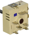 OEM Replacement DG44-01008A Dual Energy Regulator For Oven And Range Stove, beige part with metal connectors.
