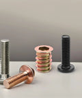 Metal Threaded Inserts Kit For Wood Furniture Assembly With Wrenches And Drill Bit Screw In Fasteners variety on display