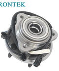 Front Wheel Hub And Bearing Assembly For Ford Ranger 2000 To 2002 XL XLT Edge And Mazda B3000 B4000 Base 5 Lug 4WD With ABS Two Piece Replacement Set viewed from above