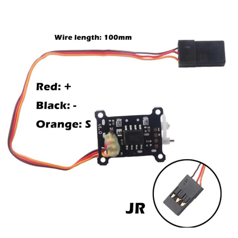 Close-up of Two Pack Micro Servo 1.5g Tiny Digital Linear Servo For Indoor RC Planes And Small Drones showing wiring details