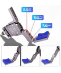 Heavy Duty Pneumatic Fixture Cylinder With Four Claw Clamp And Sensor Switch For Mechanical Arm Gripper Finger Cylinder Water Spout Clip Industrial Grade Versatile Rig Upgrade For Pro Projects, showing product details.