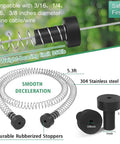 Ultimate Zip Line Kit spring brake ratchet straps with durable rubberized stoppers, stainless steel, 350lb limit, 3/16-3/8 inch cable.