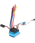 Eighty Amp Waterproof Brushless Electronic Speed Controller for One Tenth Scale RC Cars and Boats with wires and cooling fan