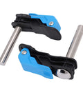 Two Pack Adjustable 19mm Bench Dog Hole Clamps for Woodworking Workbench Durable Engineered Plastic and Stainless Steel Construction