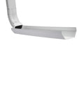 Dripper Flipper Vinyl Downspout Redirector White With Hinged Cup Design That Swings Up For Mowing And Landscaping Plastic Construction