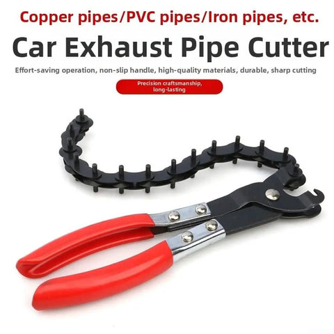 Beast Of A Heavy Duty Pipe Cutter Tool For Copper Aluminum PVC And Iron Pipes With Wide Cutting Range 19Mm To 76Mm And Efficient Blade Design Plus Non Slip Handle For Easy Smooth And Rust Resistant Cuts, red handle